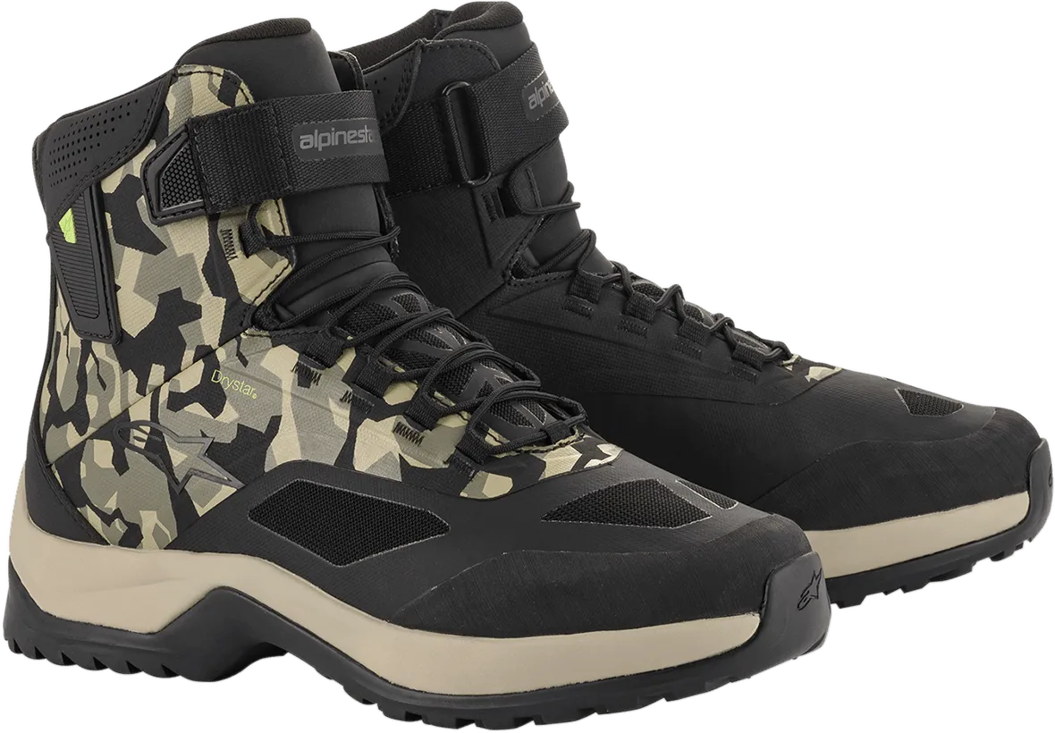 ALPINESTARS CR-6 Drystar? Shoes - Black/Brown/Green - US 12 2611020160912